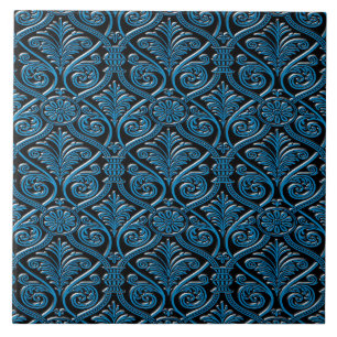 Azulejo Cerâmico Decorativo Azul