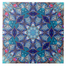Azulejo Cerâmico Decorativo Azul