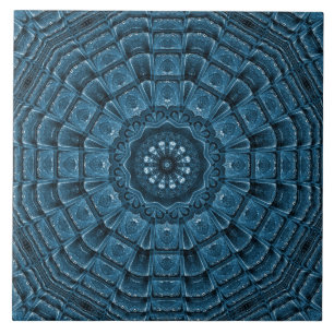 Azulejo Cerâmico Decorativo Azul Escuro