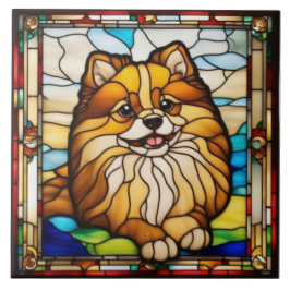 Azulejo Cerâmico Decorativo de Pomerânia Fofa