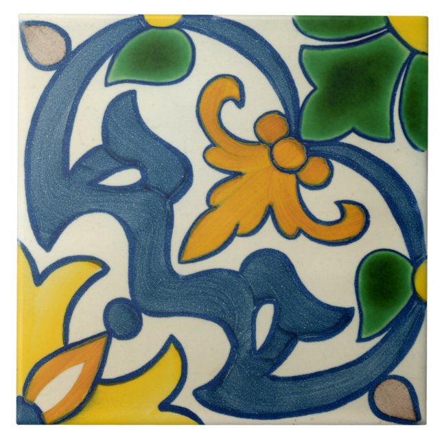 Azulejo cerâmico decorativo espanhol da foto (Frente)