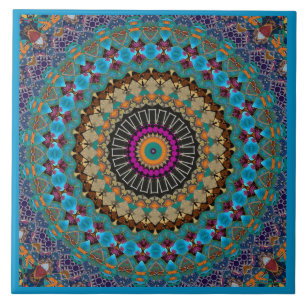 Azulejo Cerâmico Decorativo Mandala