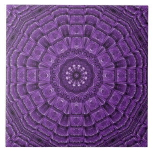 Azulejo cerâmico decorativo roxo