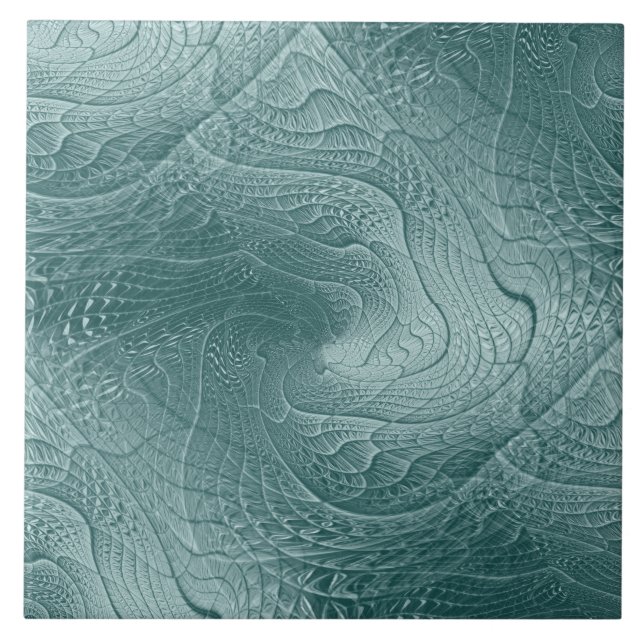 Azulejo Cerâmico Decorativo Verde Invisível (Frente)