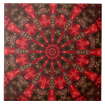Azulejo Cerâmico Decorativo Vermelho