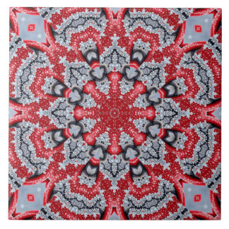 Azulejo Cerâmico Decorativo Vermelho