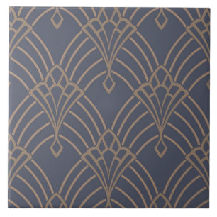 Azulejo cerâmico - Design do ventilador Art Deco L