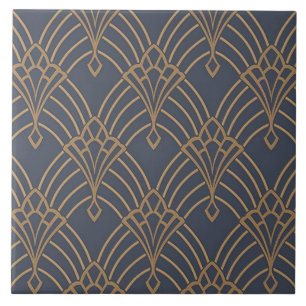Azulejo cerâmico - Design do ventilador Art Deco L