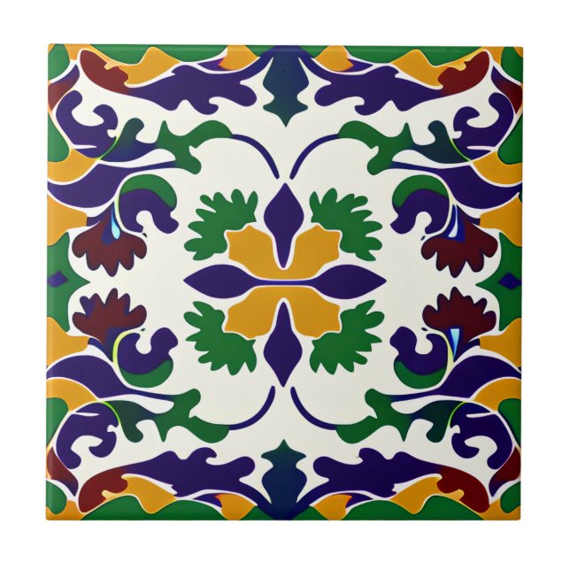 Azulejo cerâmico Design Estilado Espanhol (Frente)