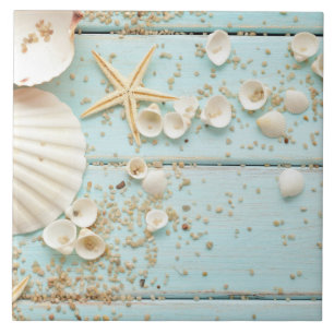 Azulejo cerâmico - Dia na praia