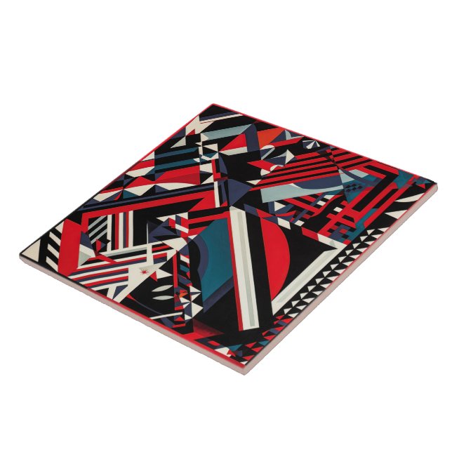 azulejo cerâmico do estilo legal art deco (Lateral)