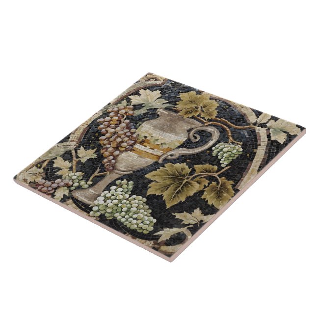 Azulejo cerâmico do estilo mosaico romano (Lateral)