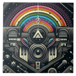 Azulejo cerâmico do Festival de Música