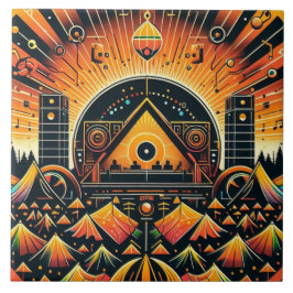 Azulejo cerâmico do Festival de Música