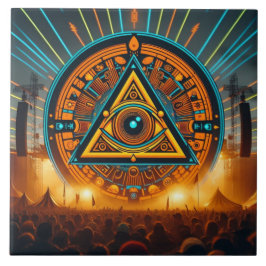 Azulejo cerâmico do Festival de Música