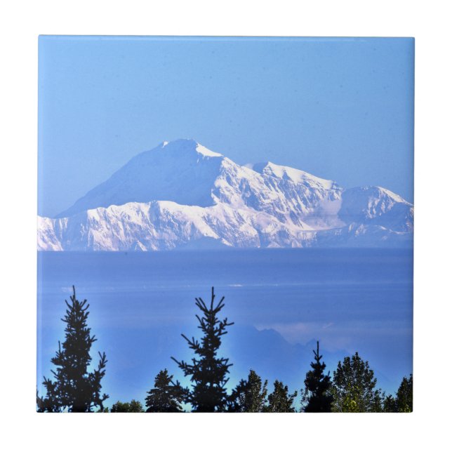 Azulejo cerâmico do Monte Denali (Frente)