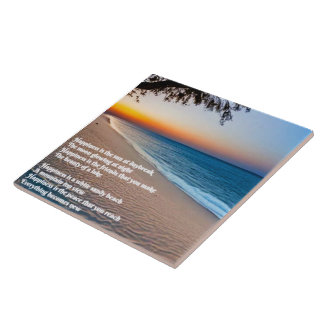 Azulejo Cerâmico do Poem Beach