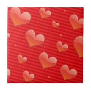 Azulejo cerâmico do Red Hearts
