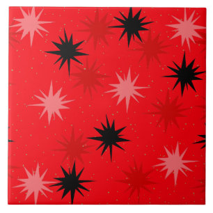 Azulejo cerâmico do Red Starbursts