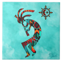 Azulejo Cerâmico do Sudoeste de Kokopelli