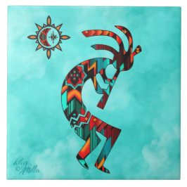 Azulejo Cerâmico do Sudoeste de Kokopelli