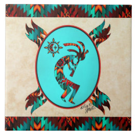 Azulejo Cerâmico do Sudoeste de Kokopelli