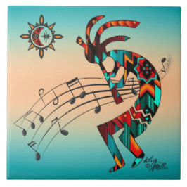 Azulejo Cerâmico do Sudoeste de Kokopelli