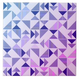 Azulejo cerâmico do triângulo geométrico moderno