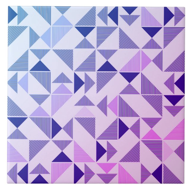 Azulejo cerâmico do triângulo geométrico moderno (Frente)