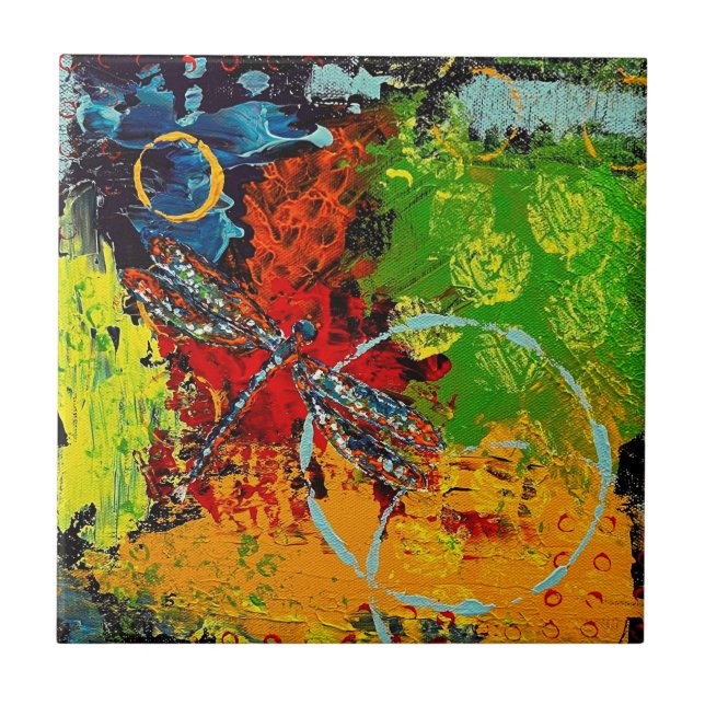 Azulejo Cerâmico Dragonfly (Frente)