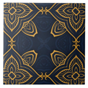 azulejo cerâmico elegante de padrão preto de our