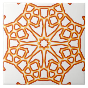 Azulejo cerâmico, elegante design vermelho e branc