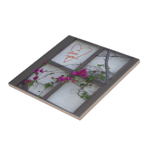 Azulejo cerâmico enquadrado