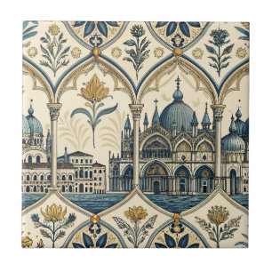 Azulejo Cerâmico Estilo Veneziano Barroco Italia