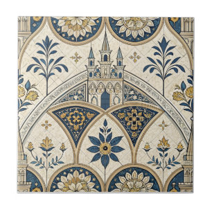 Azulejo Cerâmico Estilo Veneziano Barroco Italia