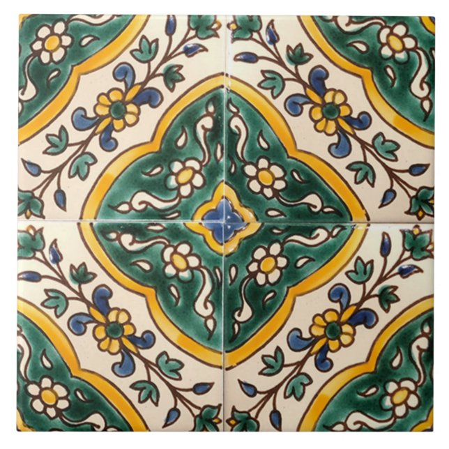 Azulejo cerâmico - estilo Vintage português (Frente)