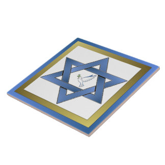 Azulejo Cerâmico Estrela de Davi Pombo da Paz