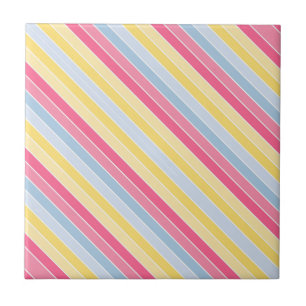 Azulejo cerâmico, estrias de Pastel