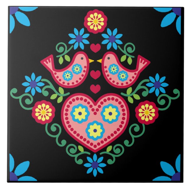 Azulejo cerâmico europeu (Frente)