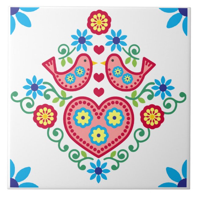 Azulejo cerâmico europeu (Frente)