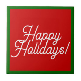 Azulejo cerâmico Feliz Feriados