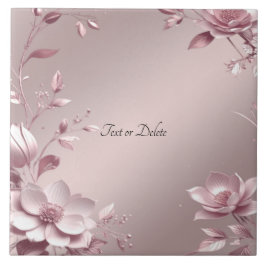 Azulejo Cerâmico Floral Rosa Delicado