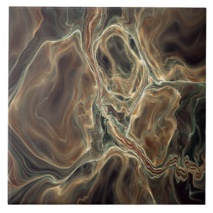 Azulejo cerâmico fractal moderno
