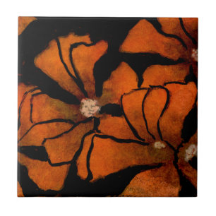 Azulejo cerâmico "Freaky Floral #1" de cozinha