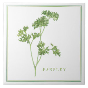Azulejo cerâmico FRESH PARSLEY 6x6 (+texto)