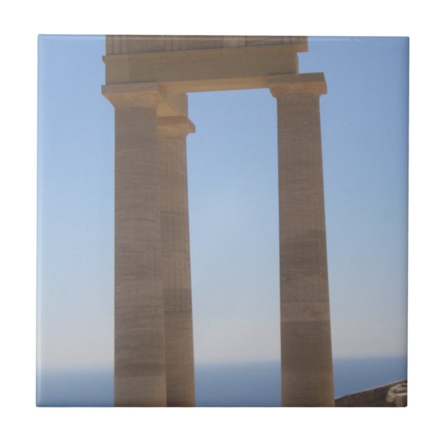 Azulejo cerâmico grego templo (Frente)