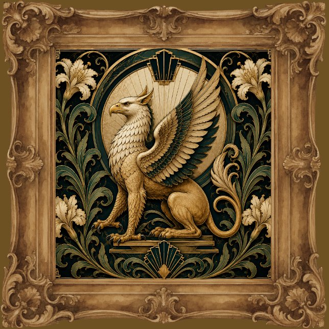 AZULEJO CERÂMICO GRIFFIN BRANCO ART DÉCO (Criador carregado)