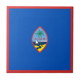 Azulejo Cerâmico Guam Flag