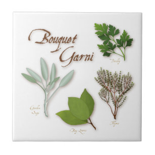 Azulejo cerâmico Herb Buquê