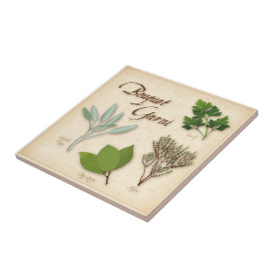 Azulejo cerâmico Herb Buquê